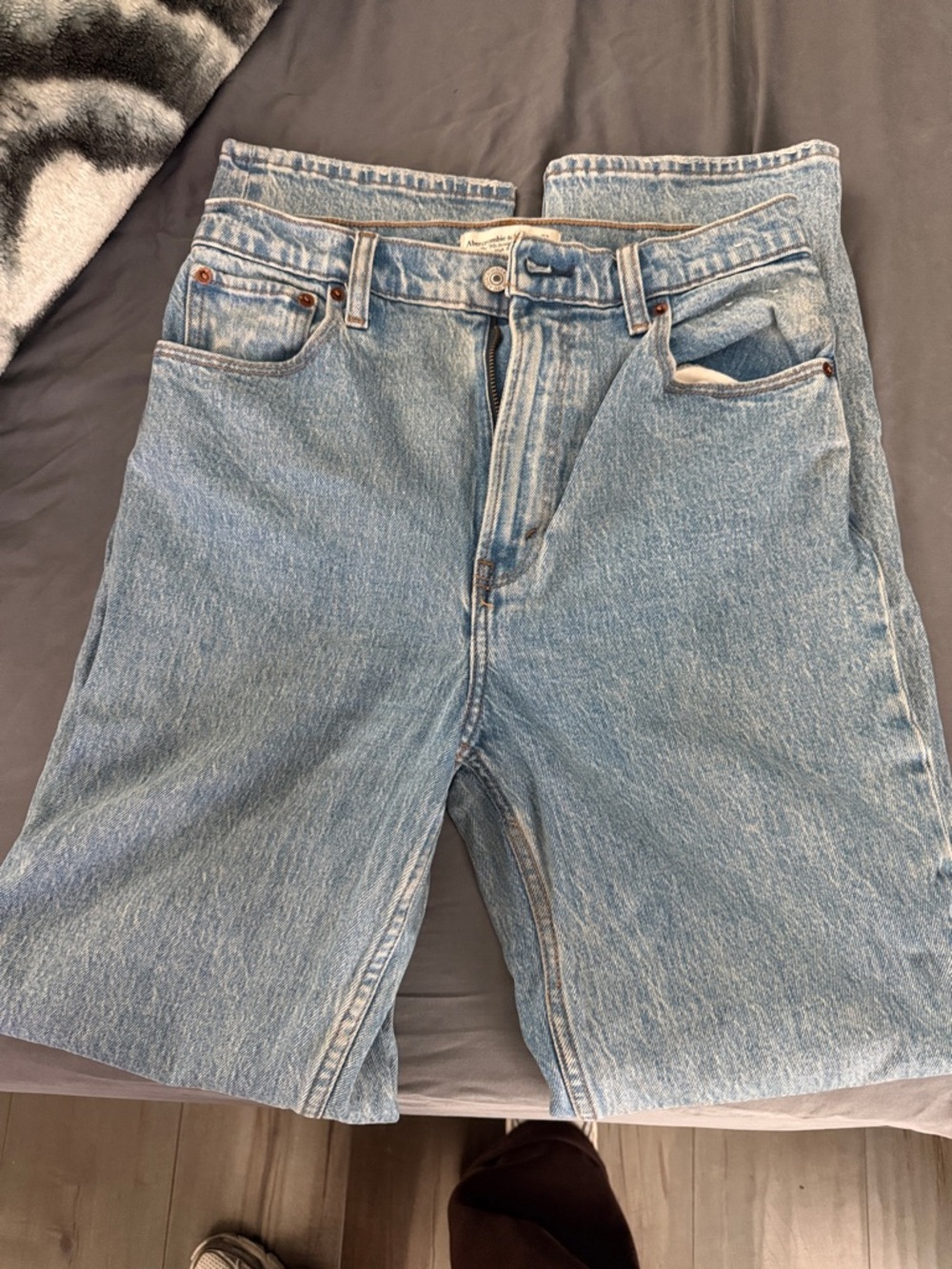 Abercrombie & Fitch Light Blue Straight Leg Jeans